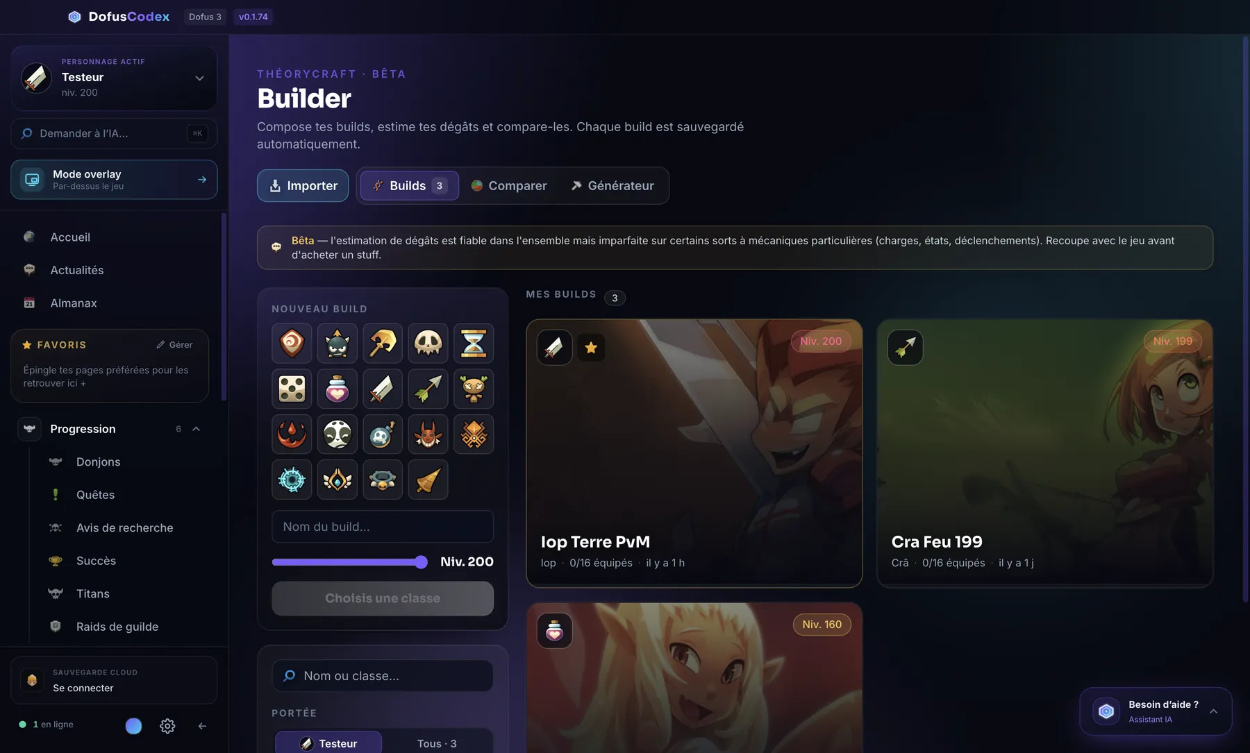 Le Builder de DofusCodex